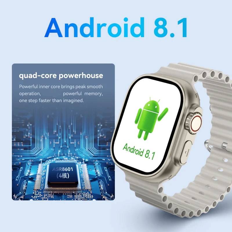 HW Ultra 2 5G Android Front Back Camera Smartwatch 4GB/64GB rjmobile01