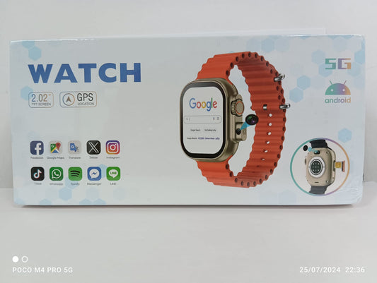 HW Ultra 2 5G Android Front Back Camera Smartwatch 4GB/64GB rjmobile01